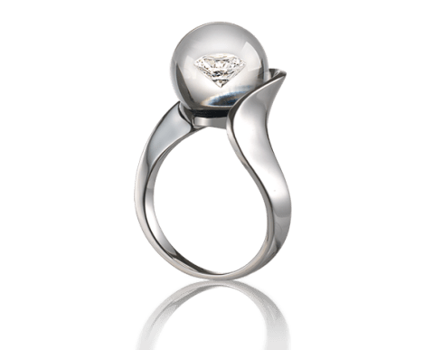 Destinée In Glass Ring